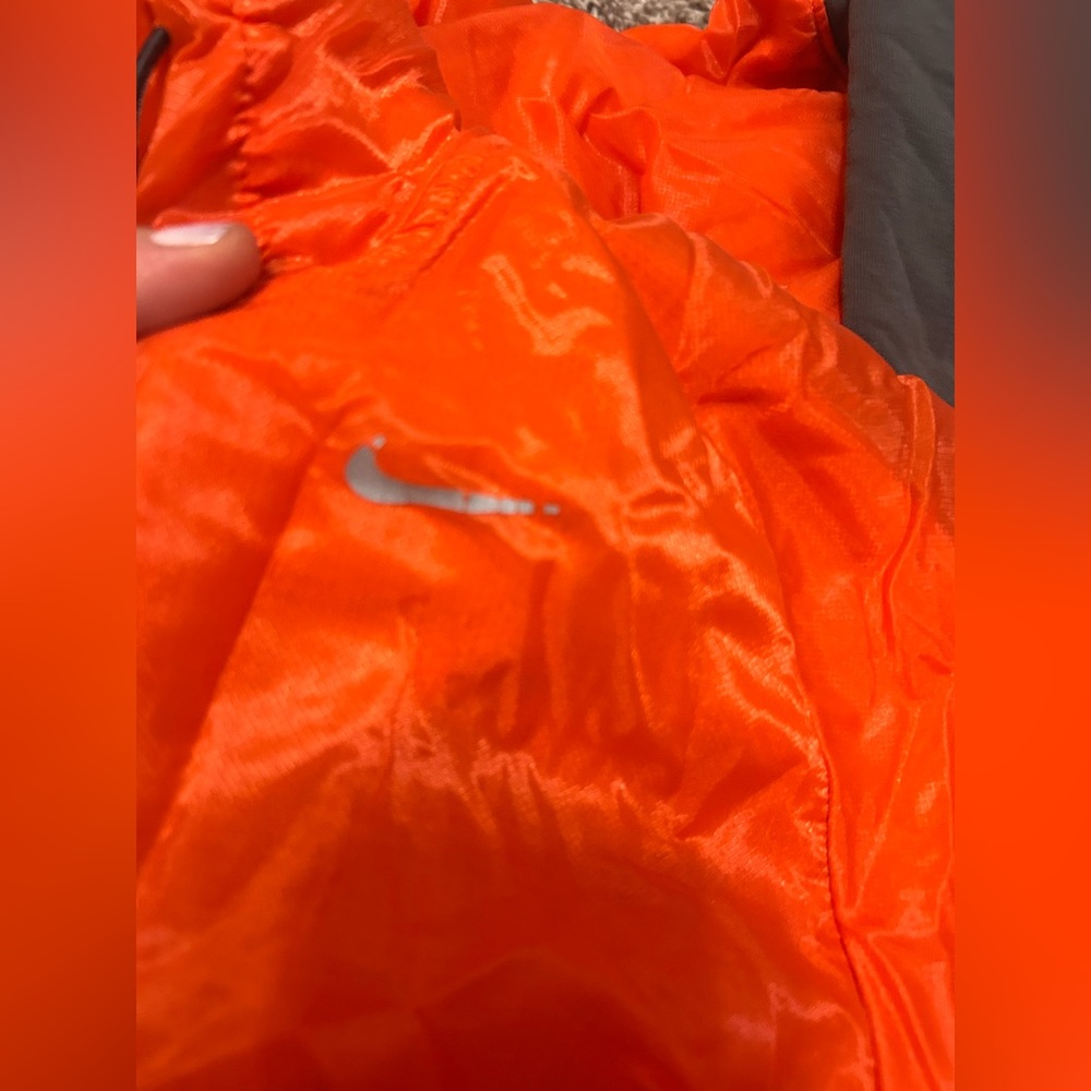 Nike Dri-FIT Hooded Full-Zip Jacket – Orange/Black – Size Medium - Picture 3 of 5